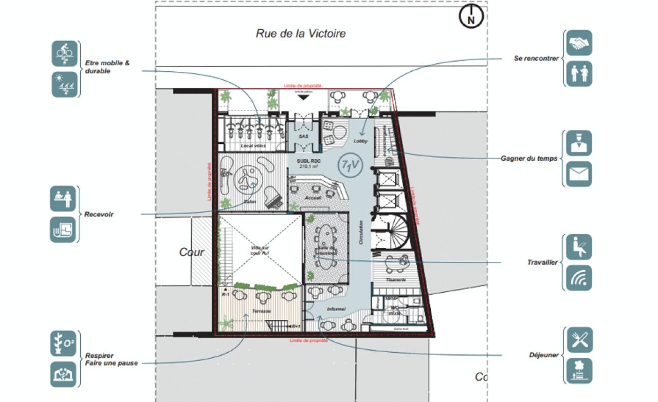 Bureau Paris 1753m² Location bureau Paris OLBUR2100714 2